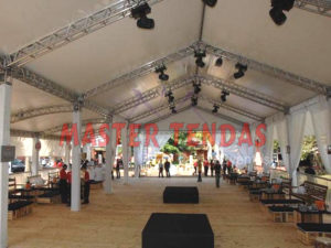 Master Tendas - Estrutura, piso e tendas