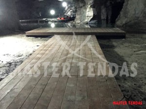 Estrutura completa pisos, arquibancada e palco - Master Tendas