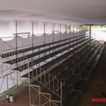 Estrutura completa pisos, arquibancada e palco - Master Tendas